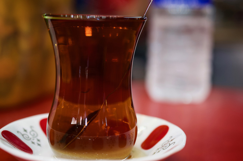 Obligatory cup of tea when being hosted in Kurdistan. 